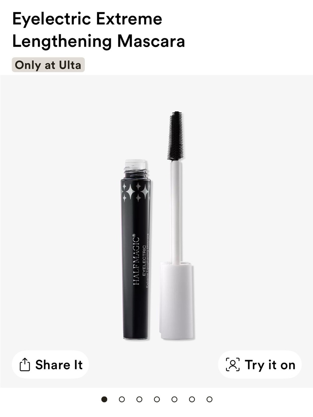 Half Magic mascara black/Urchin. NIB